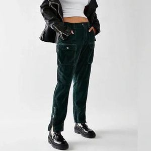 Free People We The Free London Calling Taper Corduroy Green Size 26